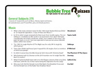General Subjects 275 General Subjects 275